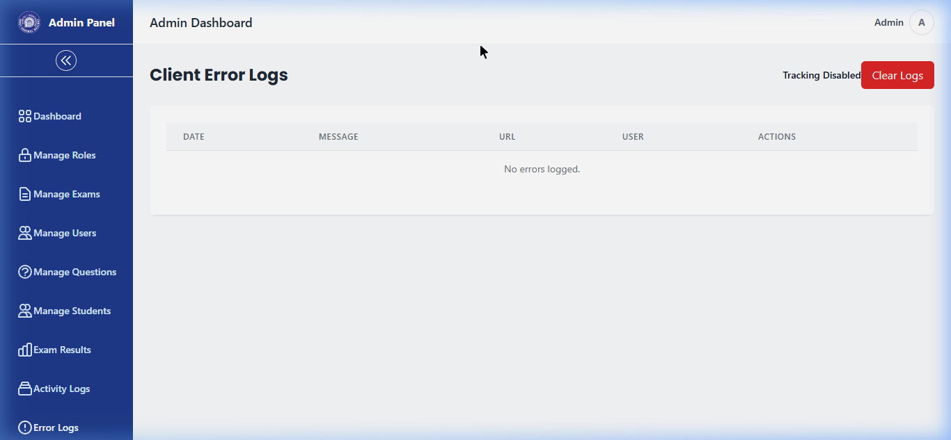 Error Logs